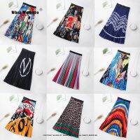 【CC】♚♧  New Pleated Skirts Print  Fashion Brand Cartoon Pattern A RS026