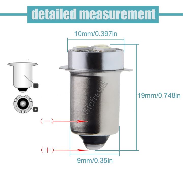 p13-5s-pr2ฐานไฟฉาย-led-3v-4-5v-6v-12v-18v-dc-สำหรับเปลี่ยน-maglite-ชุดการแปลงโคมไฟ10ชิ้น