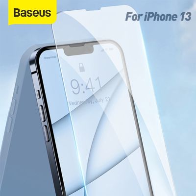 Baseus 2pcs 0.3mm Tempered Glass Film For iPhone 13 Mini Pro Max Phone Screen Protector Full-glass Phone Front Glass Film 2021