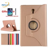 2018 new 360 Rotating Smart Case For Samsung Galaxy Tab A 10.5 T590 T595 T597 Flip Stand Leather Cover SM-T590 SM-T595+Film+pen