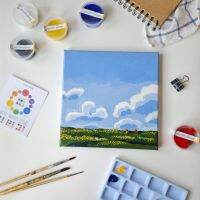 ชุดเพ้นท์ภาพสีอะคลิลิค acrylic painting kit (ลาย #1-#8)