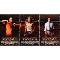 ?1 set 3 แผ่นจ้า? Handbill CON AIR (1997)แฮนด์บิล/ใบปิดหนัง  เรียงต่อกันเป็นรูปเครื่องบิน เก๋สุดๆ