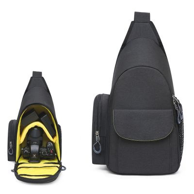 Nylon Shoulder Camera Bag Handbag Crossbody Chest Bag For Sony Nikon Canon DSLR Digital Cameras Lens Accessories