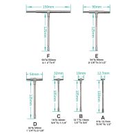 [QQL Hardware Tools]อัพเกรด Precision Telescopic Gauge 8 150มม. ภายใน T Bore Hole Gauge ชุด6 Pack ไมโครมิเตอร์เครื่องมือวัด T Bore