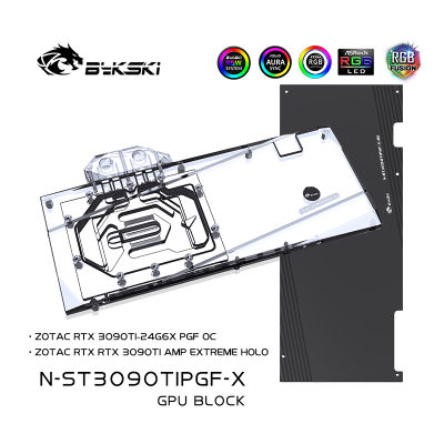 Bykski GPU บล็อกสำหรับ ZOTAC RTX 3090Ti 24G6X PGF OC การ์ดกราฟิกน้ำเย็น,N-ST3090TIPGF-X