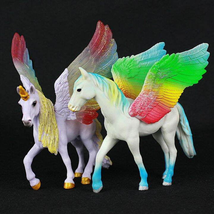 born-child-solid-simulation-animal-model-toy-god-horse-unicorn-tianma-pegasus-model-toys-gifts