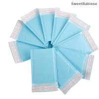 ✨[Sweet] 10pcs 15X11cm Light Blue Bubble mailers Self-Seal การจัดส่งเบาะซอง