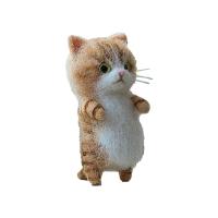 Handmade Toys DIY Wool Felt Cat Kits Cute And Interesting Unfinished Toy Poking Music Plush Doll G8U3