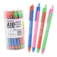 M&amp;G ABPW3042 ปากกาลูกลื่น แบบกด หมึกน้ำมัน Super Oilball (A10) 0.7 mm. (แพ็ค 12 ด้าม)