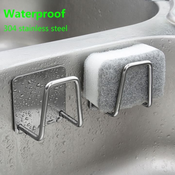 cc-sink-sponges-holder-adhesive-drain-drying-rack-wall-hooks-accessories-storage-organizer