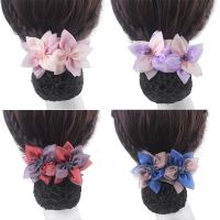 Silk Gauze Flower Professional Head Flower Nurse Hotel Waiter Work Hairpin Hair Curling Tool