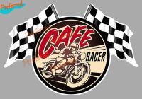 High Quality Decal Motocross Racing Laptop Helmet Trunk Wall Vinyl Car Sticker Die-Cut for Cafe Racer Sticker