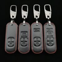 gthrrftdb Car Key Leather Cover Remote Fob Case For Mazda 2 3 5 6 CX-3 CX-5 CX-7 CX-9 Speed Miata MX5 Shield Protective Jacket 2 3 4Button