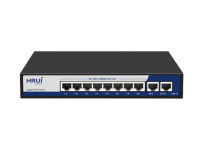 POE switch 8 port + 2 GE uplink  10/100/1000Mbps