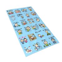 Sanrio Minna No Tabo 27.5 * ผ้าขนหนู15.7in ผ้าขนหนูพิมพ์ลายแฟชั่น Unisex Superfine Fiber Towel