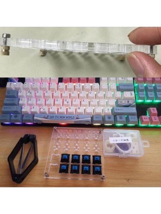 2 in 1 Board for Lubricate Mechanical Keyboard Tester DIY Tool Lube