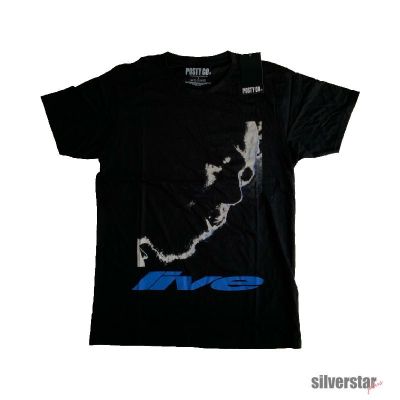 เสื้อยืดสีดำอินเทรนด์เสื้อวงลิขสิทธิ์แท้ Post Malone - HT Live Close Up | ร้าน SilverstarplusS-4XL