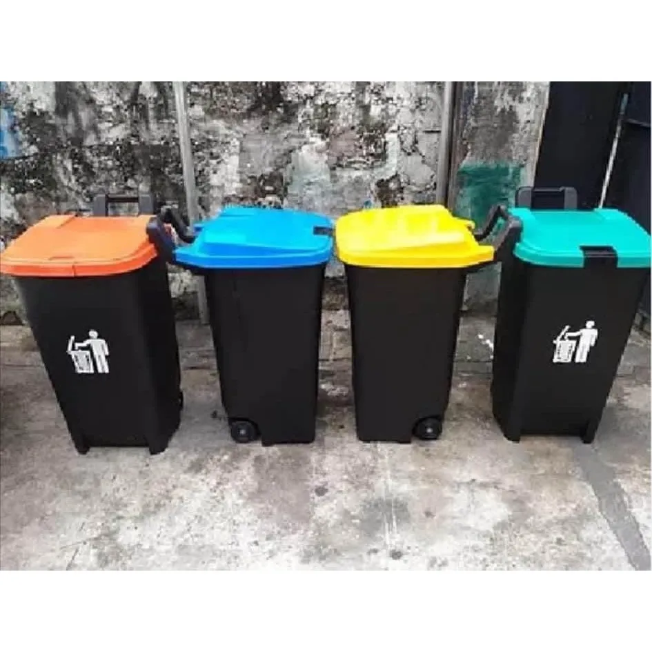 TRASH BIN 80L Orocan trash Can with Wheels and lock 80L Basurahan Garbage  Bin/basurahan/basket