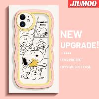 เคส JIUMOO สำหรับ iPhone 11 11 Pro 11 Pro Max,เคสลายการ์ตูนแฟชั่นสีสันสดใสขอบครีมดีไซน์ใหม่เคสโทรศัพท์แบบใสนิ่มเคสป้องกันเลนส์กล้องถ่ายรูปเคสโปร่งใสกันกระแทก