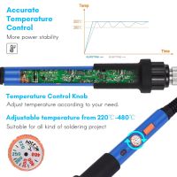 15ชิ้นชุดเครื่องเชื่อมเหล็กแบบพกพาที่อุปกรณ์ช่างเชื่อมชุดบัดกรี60วัตต์ปรับอุณหภูมิได้ปากกาเหล็กเครื่องเชื่อมเหล็กไฟฟ้าอุปกรณ์ช่างเชื่อม Montagu