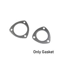 JZZ 4pcs Universal fits for 2.5/3 Stainless Steel Triangle Exhaust Pipe Flange Gasket Down Pipe Gasket Free Ship