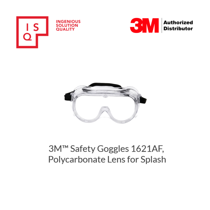 3M 1621AF Safety Goggles for Splash Anti Fog Lazada