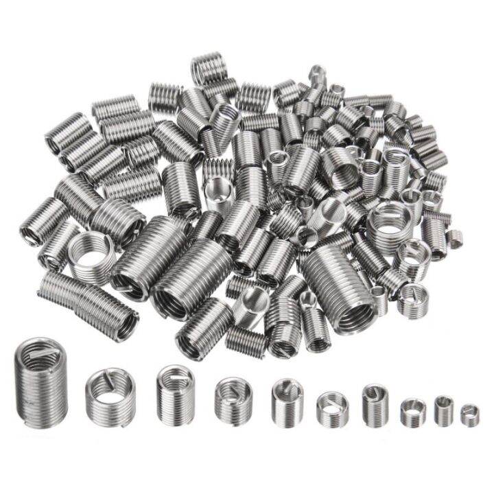 150pcs-m3-m4-m5-m6-m8-thread-repair-insert-kit-set-stainless-steel-helicoil-hardware-fastener-accessories