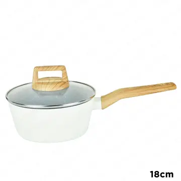 18cm Master Class Induction Saucepan with Glass Lid - Masflex