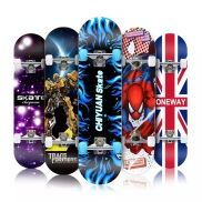 Ván Trượt Skateboard Mặt Nhám Đạt Chuẩn Thi Đấu Bánh Cao Su Phát Sáng Chịu