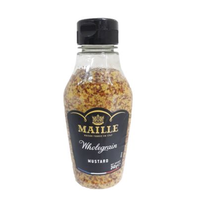 Premium import🔸( x 1) MAILLE WHOLEGRAIN MUSTARD SQUEEZE 240 g. โฮลเกรนมัสตาร์ดต้นตำรับ - ML38