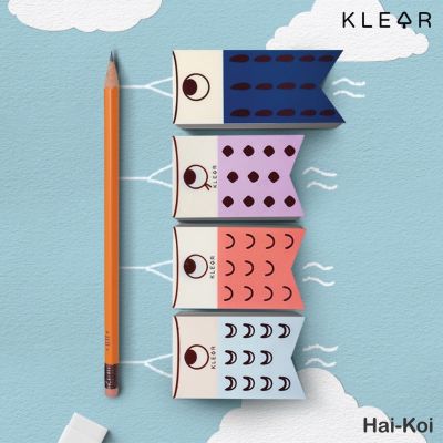 KlearObject Hai koi pencil box  กล่องอะคริลิคใส่ปากกา กล่องใส่ดินสอ ที่ใส่เครื่องเขียนตั้งโต๊ะ รูปแบบปลาคราฟ เก็บเครื่องเขียน กล่องเก็บดินสอ