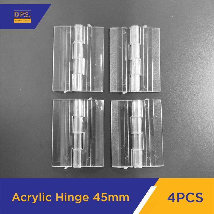 DPS Durable Clear Acrylic Hinge l Transparent Plexiglass Hinge 35mm