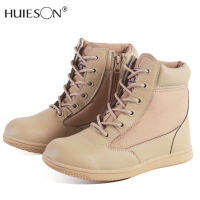 【Huieson】รองเท้าทหารเด็กใหม่แคมป์ฤดูร้อนรองเท้าปีนเขาพัดลมทหารรองเท้าคอมแบตผู้ชายรองเท้าออกกำลังกาย