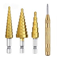 ¤✽ 2021 Hot HSS Steel Titanium Step Drill Bit 3-12mm 4-12mm 4-20mm Step Cone Cutt Tools Metal Drill Bit Set for Woodworking Wood