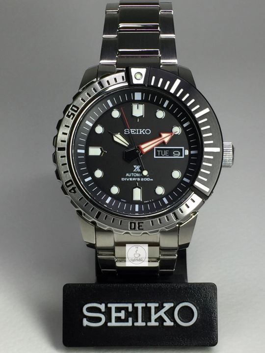 นาฬิกาข้อมือผู้ชาย-seiko-รุ่น-srp587k1-automatic-ตัวเรือนและสายนาฬิกาสแตนเลส-หน้าปัดสีดำ-รับประกันสินค้าเป็นของแท้