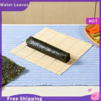 Water Leaves Sushi MAT Bamboo Maker Kit ข้าวม้วนแม่พิมพ์ครัว DIY แม่พิมพ์ลูกกลิ้งข้าวพาย