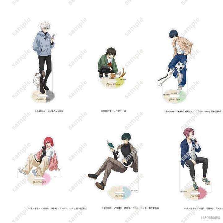 XP Blue Lock Figure Anime Model Toys Plate Holder Kitchens Yukimiya Sae  Nagi Rin Isagi Home Decor Collection Ornament Gift PX