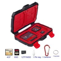 LYNCA 24 Slots Memory Card Storage Case Holder SD SDHC SDXC/ CF/ MSD/ TF Micro SD Card Storage Box Camera Cartridge Waterproof