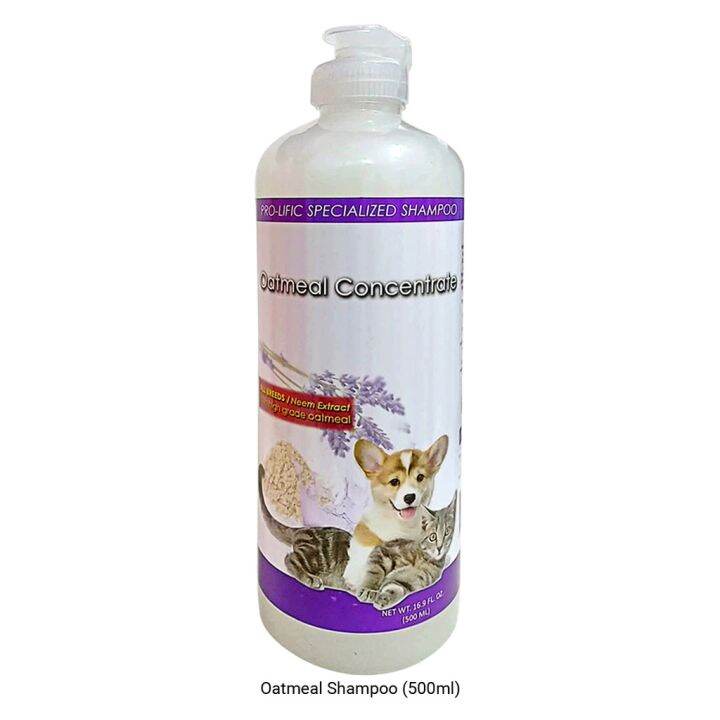 ☬LKJProlific Specialized Oatmeal Concentrate Dogs Cats Shampoo 500mL