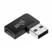 ที่เป็นมุมลงต่อเพิ่มอีก90องศา USB3.0ตัวผู้-ตัวเมียอะแดปเตอร์สำหรับแล็ปท็อปเครื่องแปลงสายพ่วงชาร์จ USB PC