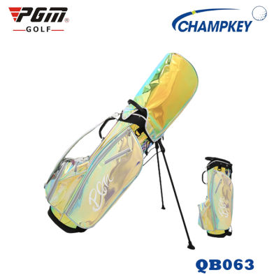 Champkey ถุงกอล์ฟสุภาพสตรี กระเป๋ากอล์ฟ PGM สีรุ้ง (QB063) แบบพกพา Multi-Function TPU สินค้าใหม่ล่าสุด 2022