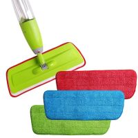 ✠□✣ 1PC Microfiber Spray Mop Pads Head Floor Cleaning Cloth Paste The Mop To Replace Cloth Household Cleaning Mop Accessories