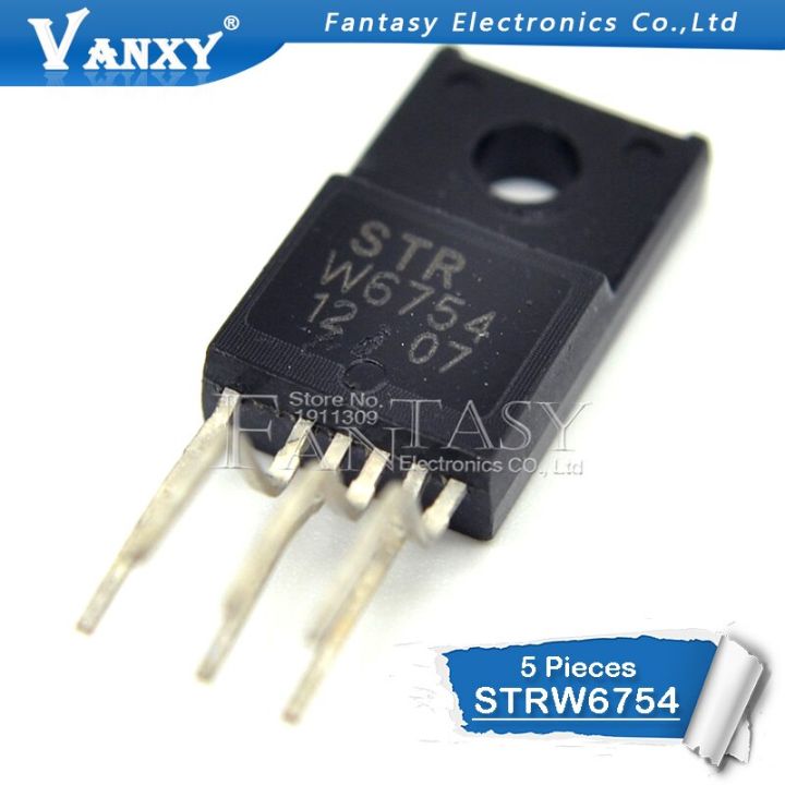 5PCS STRW6754 TO220F-6 W6754 TO-220 STR-W6754 WATTY Electronics