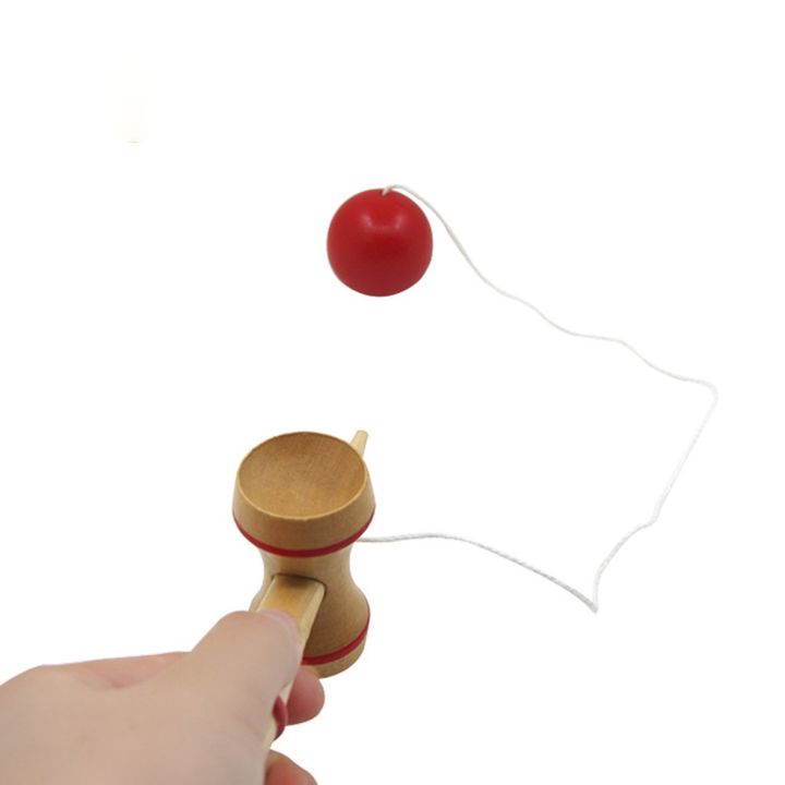 ขายร้อนขนาดกลางเด็ก-kendama-ออกกำลังกายบอลไม้เกมทักษะประสานงานของเล่น