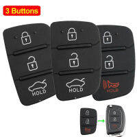 3ปุ่ม Flip Remote Car Key Shell Pad สำหรับ Hyundai (Type 2) Vervanging Rubber 3 Knop Pad ใช้สำหรับเปลี่ยน Key