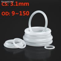 ✓♀✗ White O Ring CS 3.1mm OD 10 150mm VMQ White O Ring Gasket Silicone Food Grade O-Rings Silicon Ring High Temperature Gasket