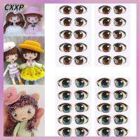 CXXP 10 Pai หลายรูปแบบ Decals สีน้ำตาล/สีฟ้า ตุ๊กตาอะนิเมะหุ่น Eye Chips Paper Face Organ Paster สติ๊กเกอร์ตาการ์ตูน