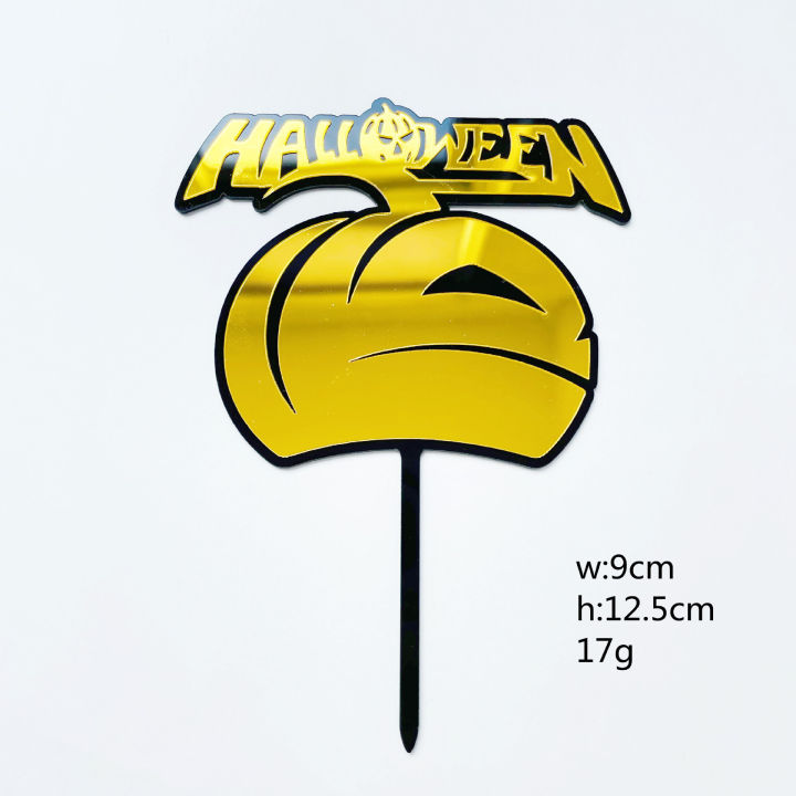jollyboom-อะคริลิคฮาโลวีน-cupcake-toppers-happy-halloween-cake-topper-ตกแต่งปาร์ตี้ฮาโลวีนตกแต่งเค้กฮาโลวีนแม่มด-cupcake-topper-ฟักทองเค้กตกแต่ง
