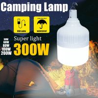 Tent Light Outdoor Camping Lamp Rechargeable USB Lights With Hook Hanging Outdoor Emergency Lighting Camping Equipment Bulb