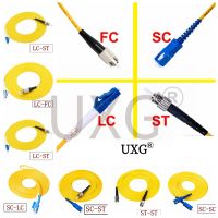 Câble de raccordement de Fiber SC à SC LC ST FC à FC câble de raccordement SM Simplex monomode goutte optique FTTH pour réseau 100CM-500cm